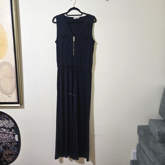 Michael Kors Drawstring Waist Jumpsuit - Picture 1 of 7